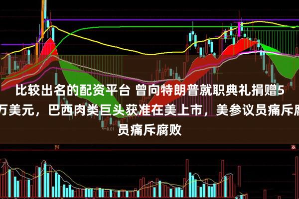 比较出名的配资平台 曾向特朗普就职典礼捐赠500万美元，巴西肉类巨头获准在美上市，美参议员痛斥腐败
