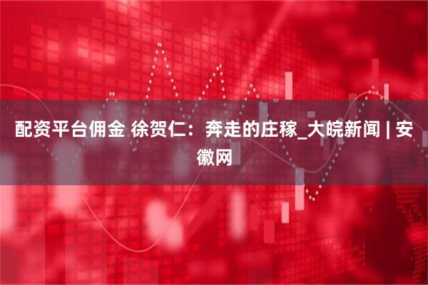 配资平台佣金 徐贺仁：奔走的庄稼_大皖新闻 | 安徽网